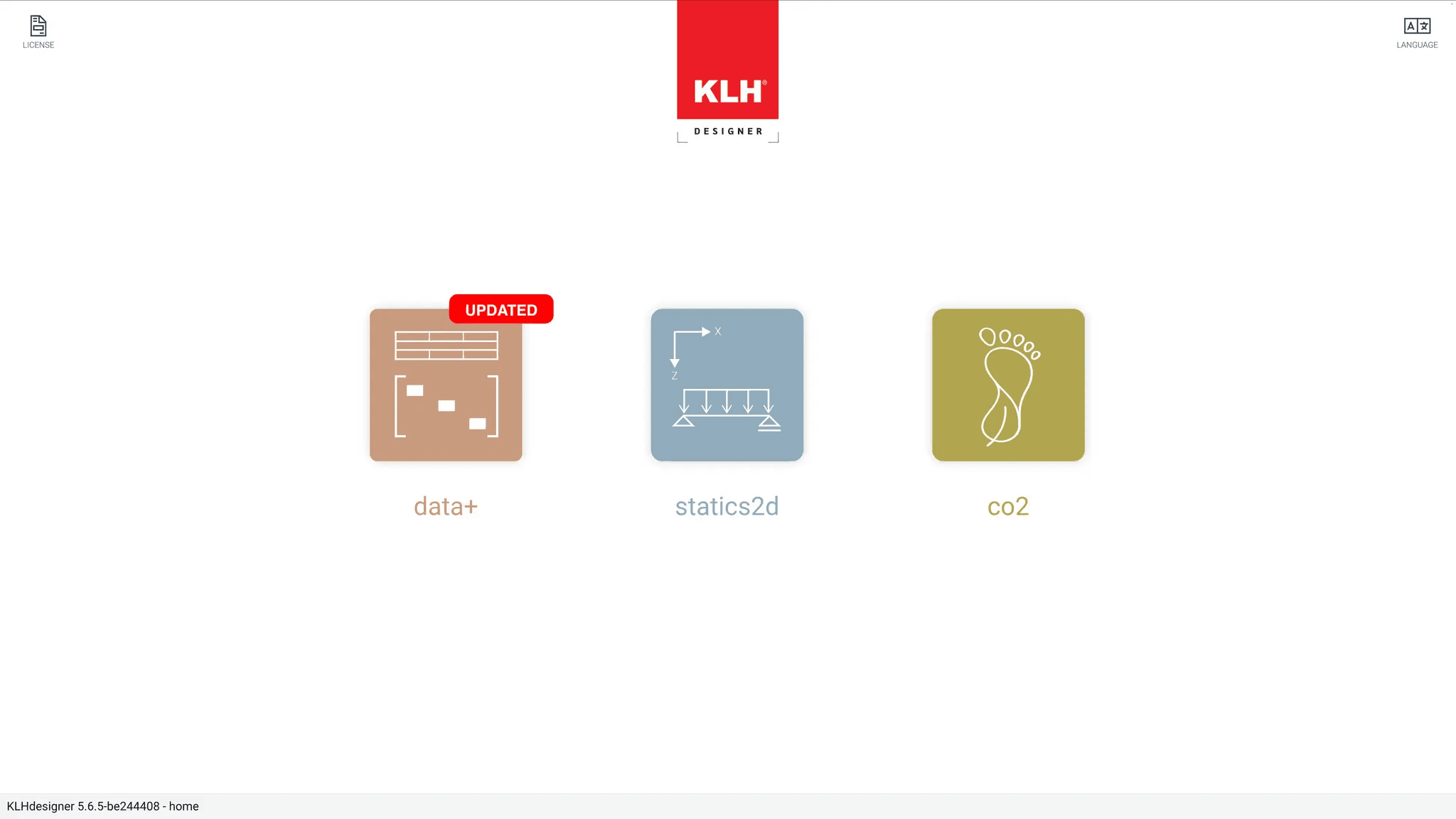 Screenshot of the KLHdesigner tool.