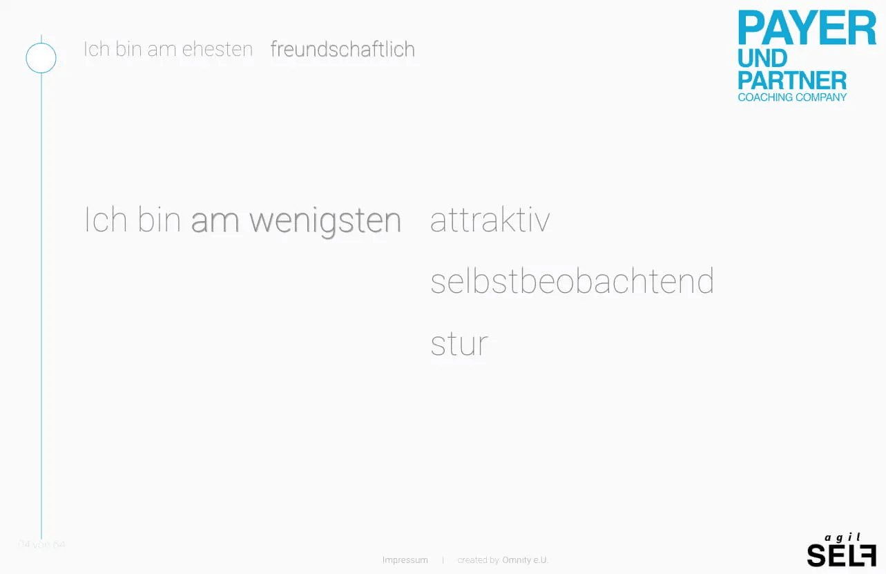 Screenshot of the SELF tool.